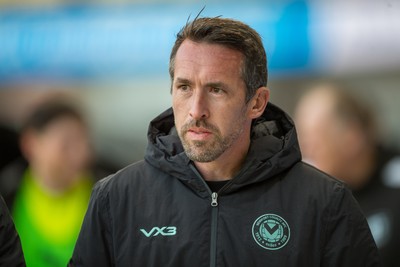 291125 - Newport County v Barrow - Sky Bet League 2 - Christian Fuchs, manager of Newport County