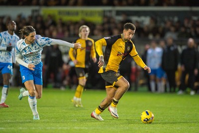 291125 - Newport County v Barrow - Sky Bet League 2 -  Courtney Baker-Richardson of Newport County scores County’s second goal