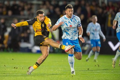 291125 - Newport County v Barrow - Sky Bet League 2 -  Courtney Baker-Richardson of Newport County scores County’s second goal