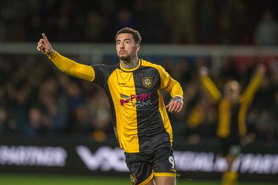 291125 - Newport County v Barrow - Sky Bet League 2 -  Courtney Baker-Richardson of Newport County scores County’s second goal