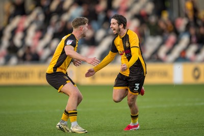 291125 - Newport County v Barrow - Sky Bet League 2 - Anthony Glennon of Newport County celebrates his goal