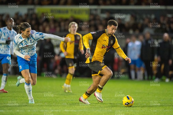 291125 - Newport County v Barrow - Sky Bet League 2 -  Courtney Baker-Richardson of Newport County scores County’s second goal