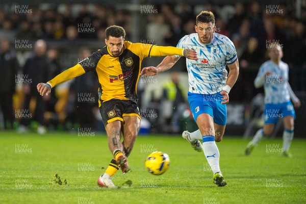 291125 - Newport County v Barrow - Sky Bet League 2 -  Courtney Baker-Richardson of Newport County scores County’s second goal