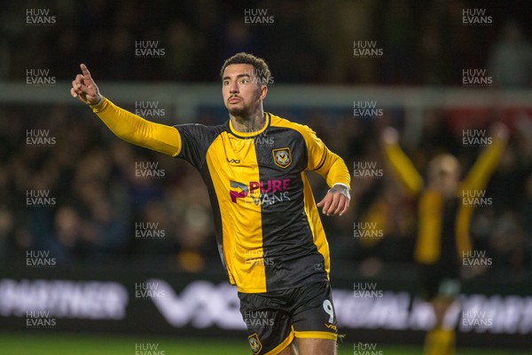 291125 - Newport County v Barrow - Sky Bet League 2 -  Courtney Baker-Richardson of Newport County scores County’s second goal