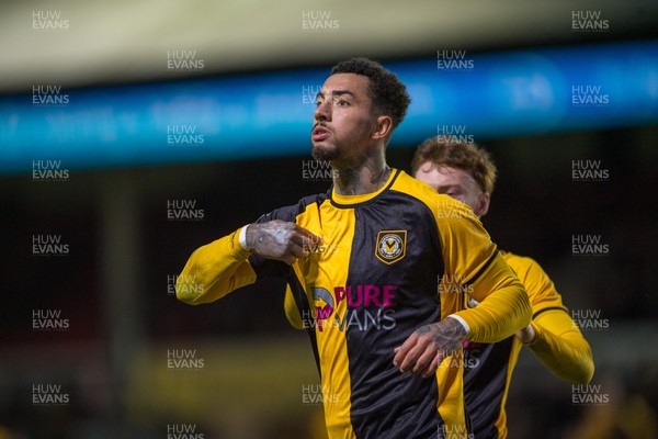 291125 - Newport County v Barrow - Sky Bet League 2 -  Courtney Baker-Richardson of Newport County scores County’s second goal