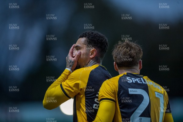 291125 - Newport County v Barrow - Sky Bet League 2 -  Courtney Baker-Richardson of Newport County scores County’s second goal