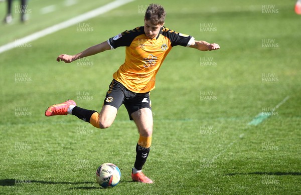 050421 - Newport County v Bolton Wanderers - EFL SkyBet League 2 - Lewis Collins of Newport County