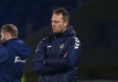 090321 Newport County v Bradford City, Sky Bet League 2 - Newport County manager Michael Flynn looks on during the match