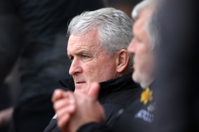 110323 - Newport County v Bradford City - SkyBet League Two - Bradford City Manager Mark Hughes 