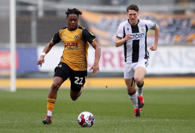 110323 - Newport County v Bradford City - SkyBet League Two - Nathan Moriah-Welsh of Newport County 