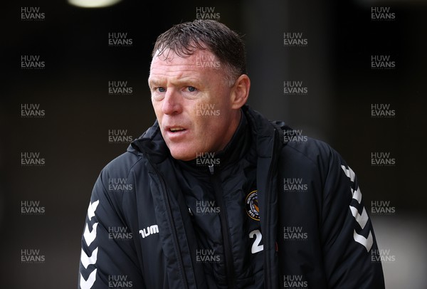 110323 - Newport County v Bradford City - SkyBet League Two - Newport County Manager Graham Coughlan 