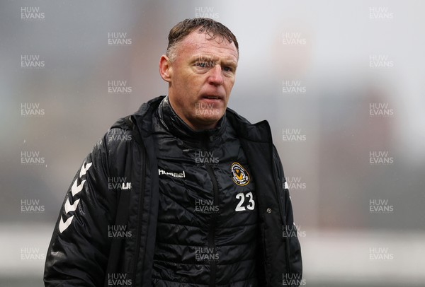 110323 - Newport County v Bradford City - SkyBet League Two - Newport County Manager Graham Coughlan 