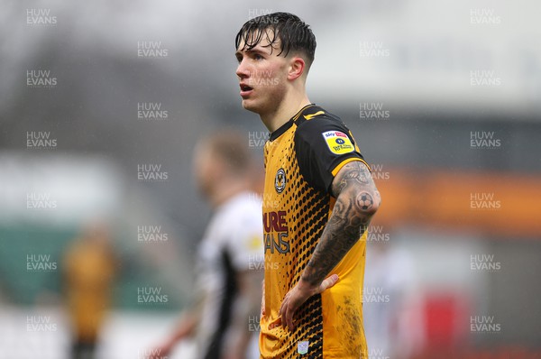 110323 - Newport County v Bradford City - SkyBet League Two - Charlie McNeill of Newport County 