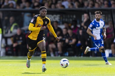 060925 - Newport County v Bristol Rovers - Sky Bet League 2 - Bobby Kamwa of Newport County in action