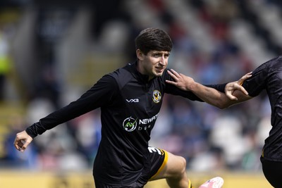 060925 - Newport County v Bristol Rovers - Sky Bet League 2 - Anthony Driscoll-Glennon of Newport County during the warm up