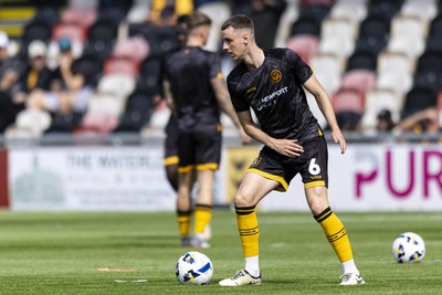 060925 - Newport County v Bristol Rovers - Sky Bet League 2 - Ciaran Brennan of Newport County during the warm up