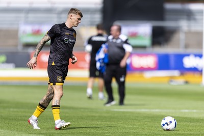 060925 - Newport County v Bristol Rovers - Sky Bet League 2 - Kai Whitmore of Newport County during the warm up