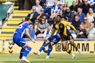 060925 - Newport County v Bristol Rovers - Sky Bet League 2 - Bobby Kamwa of Newport County in action