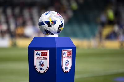 060925 - Newport County v Bristol Rovers - Sky Bet League 2 - Match Ball ahead of kick off