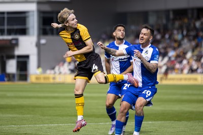 060925 - Newport County v Bristol Rovers - Sky Bet League 2 - Sammy Braybrooke of Newport County in action against Josh McEachran of Bristol Rovers