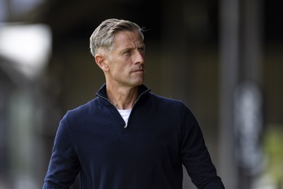 060925 - Newport County v Bristol Rovers - Sky Bet League 2 - Newport County manager David Hughes ahead of kick off
