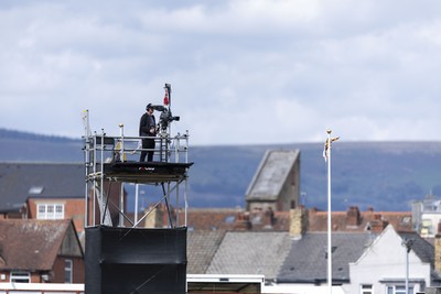 060925 - Newport County v Bristol Rovers - Sky Bet League 2 - Sky cameras at Rodney Parade