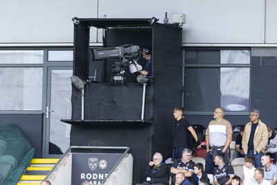 060925 - Newport County v Bristol Rovers - Sky Bet League 2 - Sky cameras at Rodney Parade
