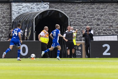 060925 - Newport County v Bristol Rovers - Sky Bet League 2 - Luke Thomas of Bristol Rovers celebrates scoring his sides second goal