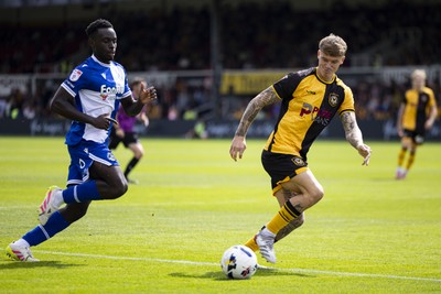 060925 - Newport County v Bristol Rovers - Sky Bet League 2 - Kai Whitmore of Newport County in action
