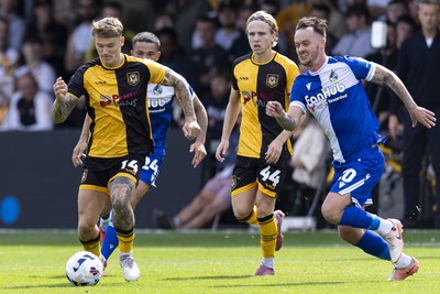 060925 - Newport County v Bristol Rovers - Sky Bet League 2 - Kai Whitmore of Newport County in action