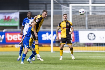 060925 - Newport County v Bristol Rovers - Sky Bet League 2 - Ciaran Brennan of Newport County in action