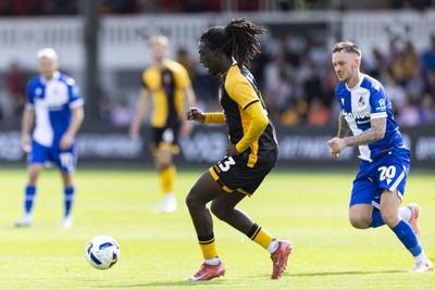 060925 - Newport County v Bristol Rovers - Sky Bet League 2 - Michael Reindorf of Newport County in action