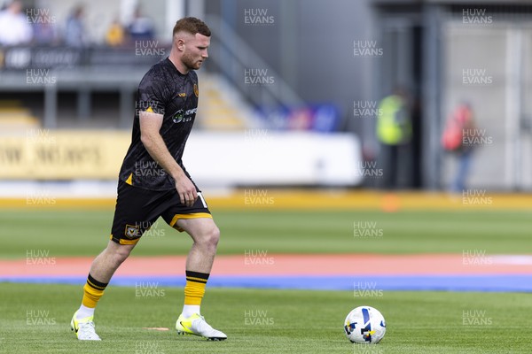 060925 - Newport County v Bristol Rovers - Sky Bet League 2 - Lee Jenkins of Newport County during the warm up