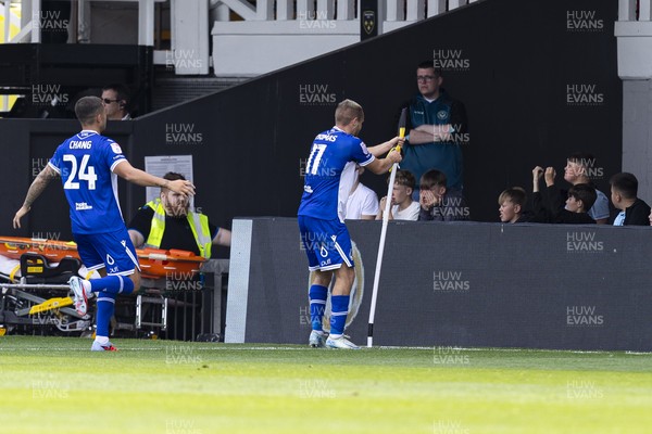 060925 - Newport County v Bristol Rovers - Sky Bet League 2 - Luke Thomas of Bristol Rovers celebrates scoring his sides second goal
