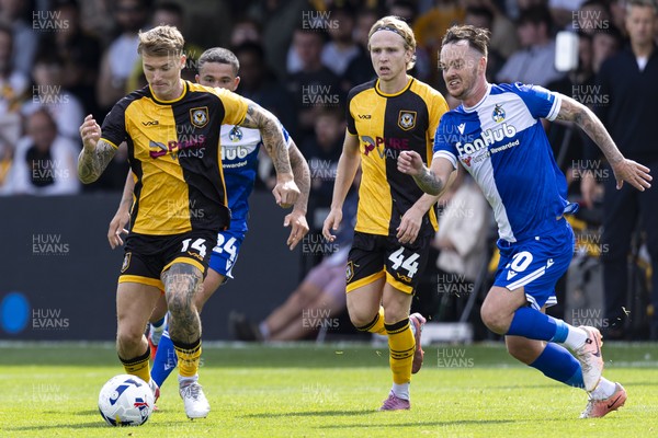060925 - Newport County v Bristol Rovers - Sky Bet League 2 - Kai Whitmore of Newport County in action