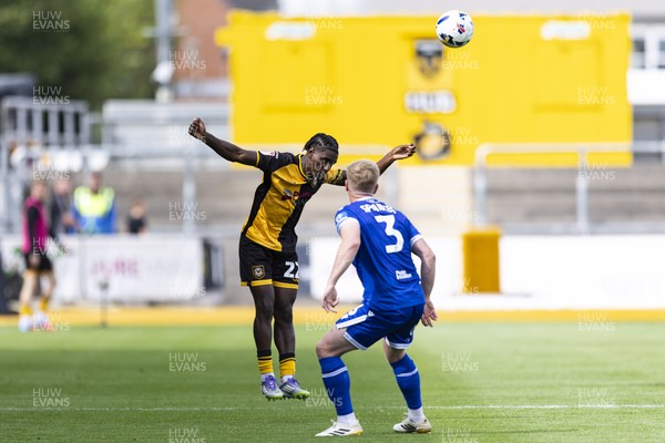 060925 - Newport County v Bristol Rovers - Sky Bet League 2 - Habeeb Ogunneye of Newport County in action
