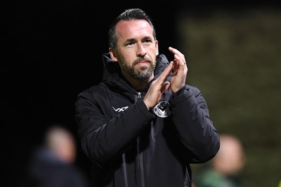 170326 - Newport County v Bromley - Sky Bet League 2 - Newport County Head Coach, Christian Fuchs