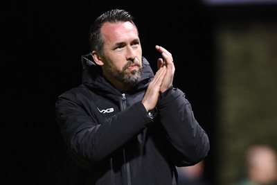 170326 - Newport County v Bromley - Sky Bet League 2 - Newport County Head Coach, Christian Fuchs