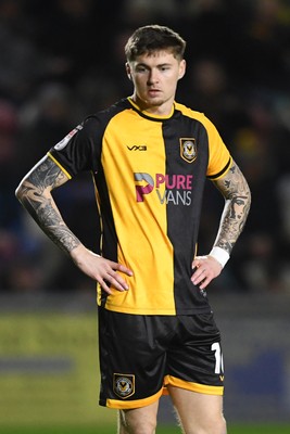 170326 - Newport County v Bromley - Sky Bet League 2 - James Crole of Newport County