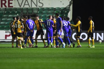 170326 - Newport County v Bromley - Sky Bet League 2 - Things boil over between the two sides