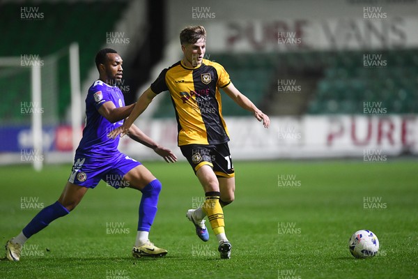 170326 - Newport County v Bromley - Sky Bet League 2 - Tom Davies of Newport County is challenged by Brooklyn Ilunga