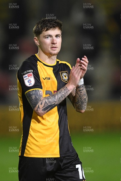 170326 - Newport County v Bromley - Sky Bet League 2 - James Crole of Newport County at full time
