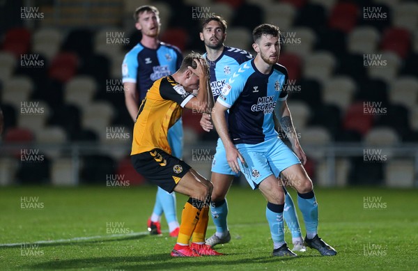 150920 - Newport County v Cambridge United - Carabao Cup - Frustrated Scott Twine of Newport County after missing a shot at goal