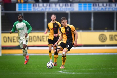 210226 - Newport County v Cambridge United - Sky Bet League 2 - Sven Sprangler of Newport County 