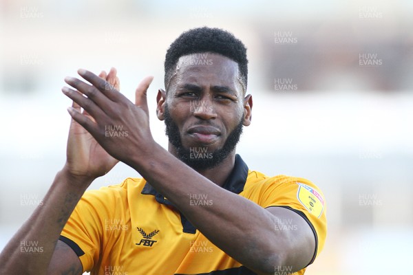 190918 Newport County v Cambridge United - Sky Bet League 2 - Jamille Matt of Newport County applauds the fans at the end of the game