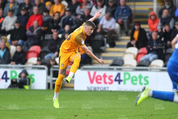 051019 - Newport County v Carlisle United - Sky Bet League 2 - George Nurse of Newport County scores to win the game