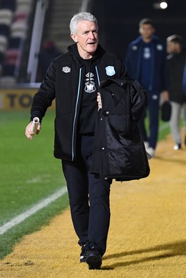 110225 - Newport County v Carlisle United - Sky Bet League 2 - Mark Hughes, New Manager of Carlisle United arrives at the stadium ahead of the game 