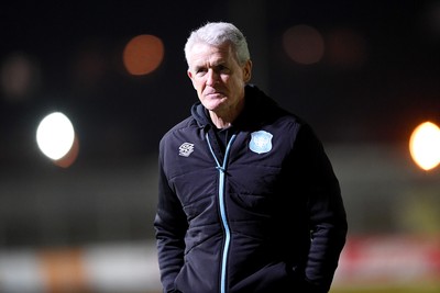 110225 - Newport County v Carlisle United - Sky Bet League 2 - Mark Hughes, Carlisle United Manager 