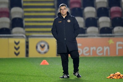 110225 - Newport County v Carlisle United - Sky Bet League 2 - Newport Head Coach, Nelson Jardim 