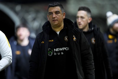 110225 - Newport County v Carlisle United - Sky Bet League 2 - Newport Head Coach, Nelson Jardim 